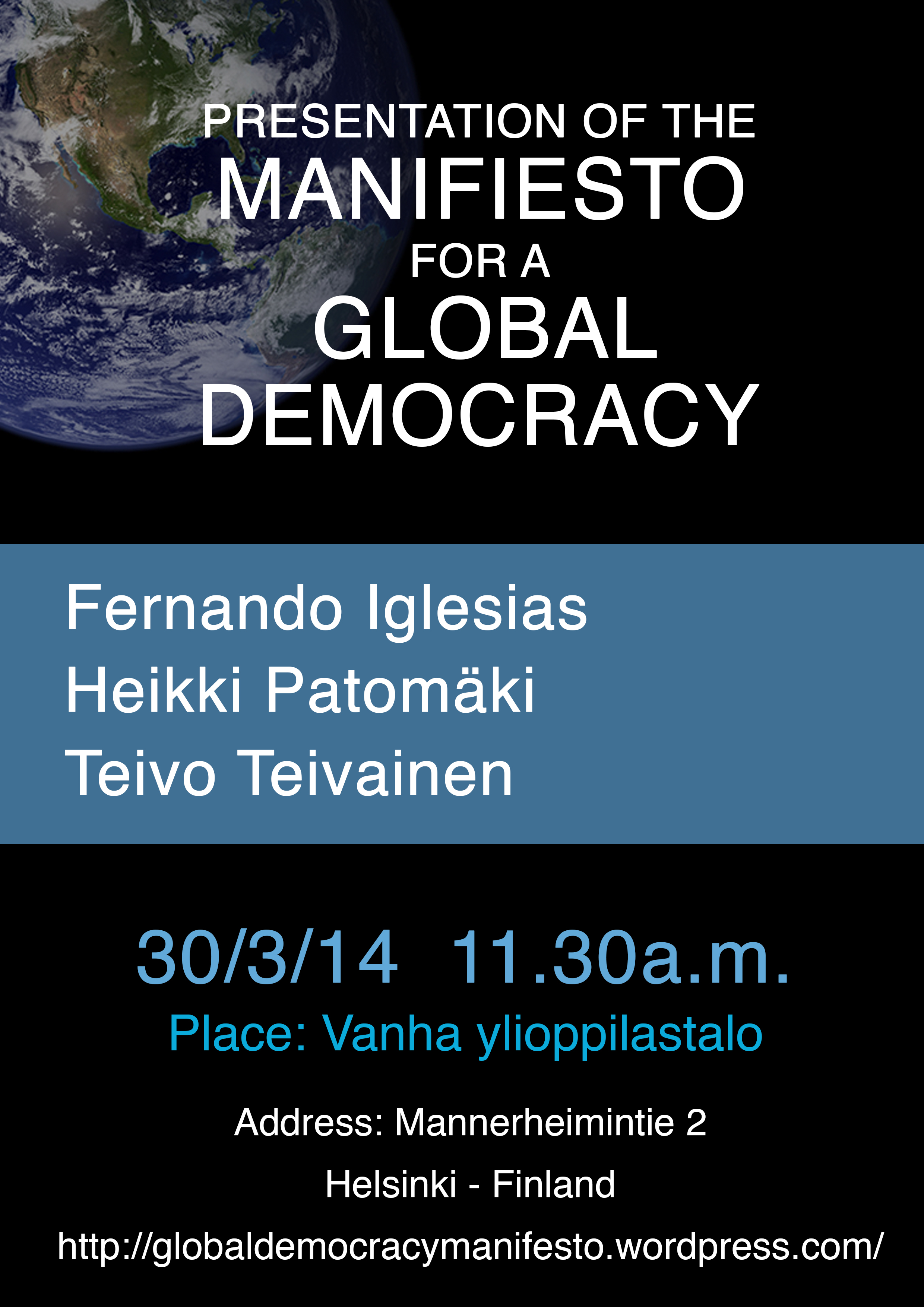 Lanzamiento del Manifiesto en FINLANDIA